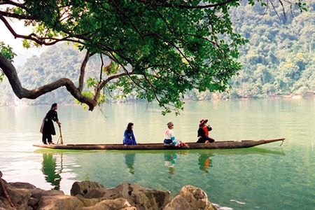 Ba Be Lake is the largest natural lake in Vietnam